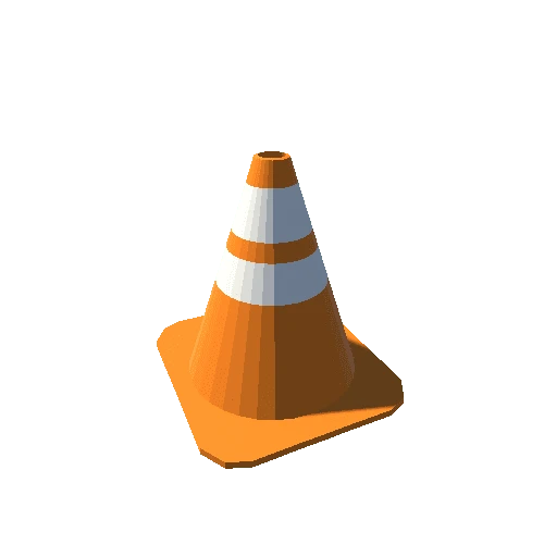 Traffic Cone Plain Bottom